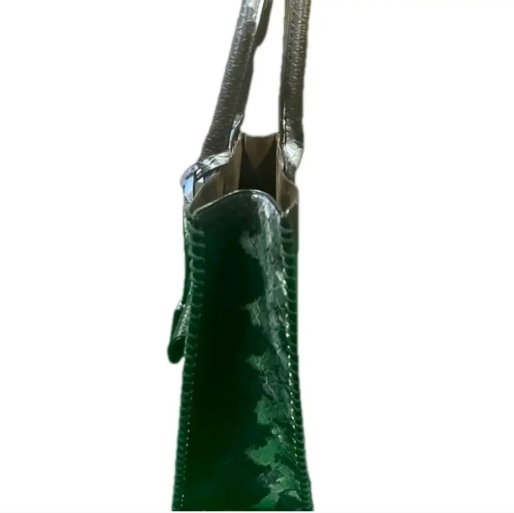 CLEARANCE! Galian Women's Snakeskin Tote Bag, Structured, XL Tote, EUC - Picture 4 of 6